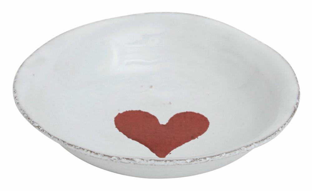 Astier De Villatte Heart Deep Saucer  |  Tabletop