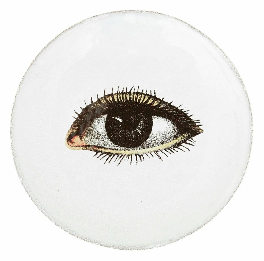 Astier De Villatte Left Eye Saucer  |  Tabletop