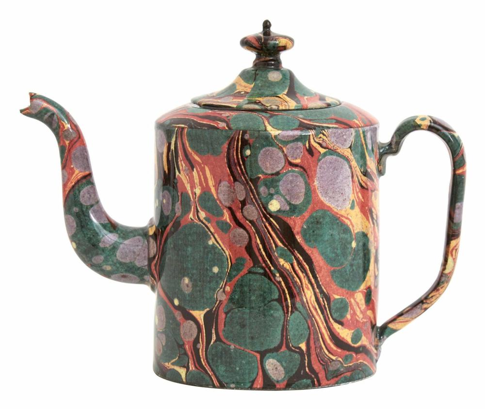 Astier De Villatte Marbled Teapot  |  Tabletop