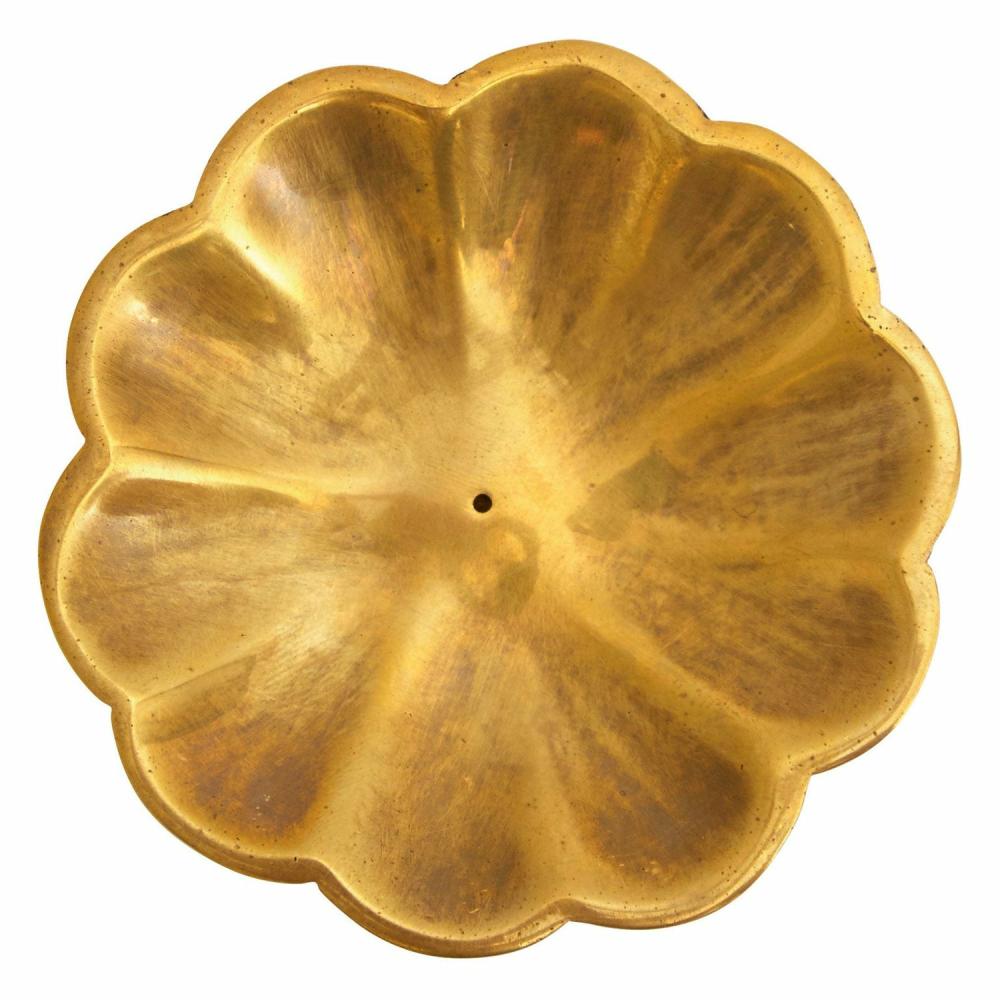 Brass Flower Incense Holder  |  Candles & Bath