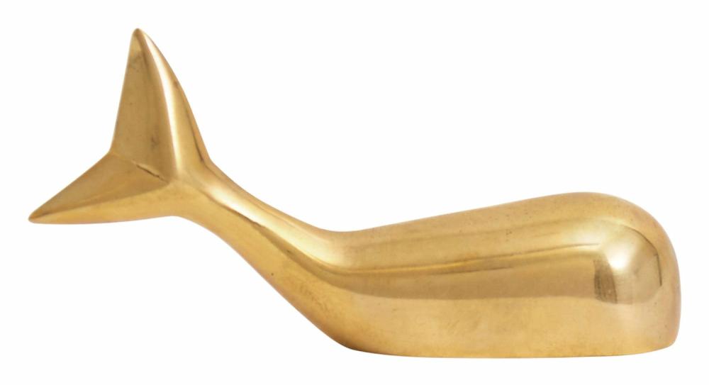 Brass Whale Paperweight  |  Desktop