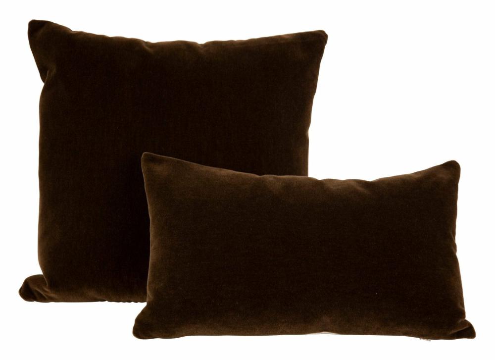 Chocolate Mohair Pillows  |  Pillows