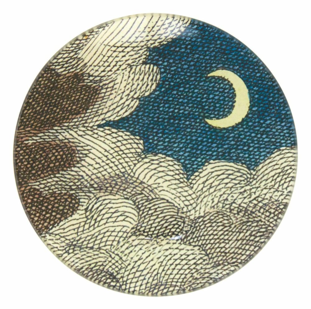 Clouds And Crescent Moon Plate  |  Trays