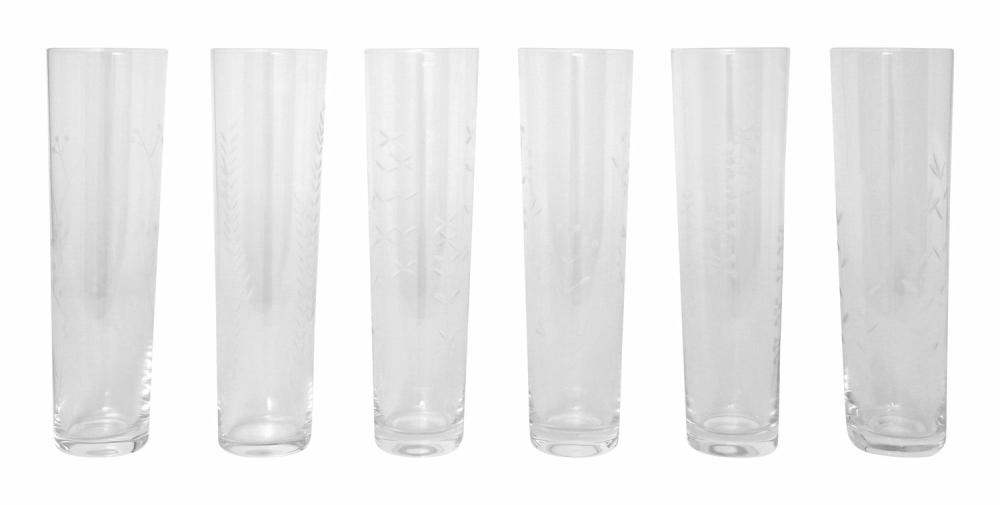 Flora Etched Flutes  |  Tabletop