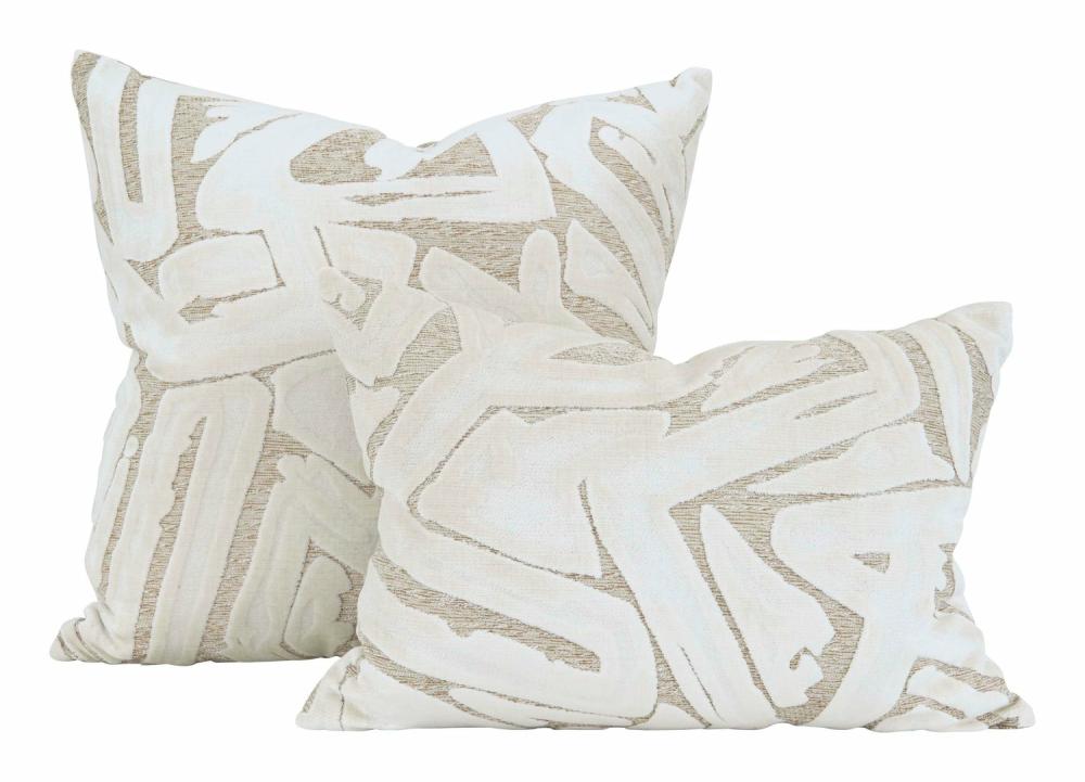 Graffiti Natural Pillows  |  Pillows