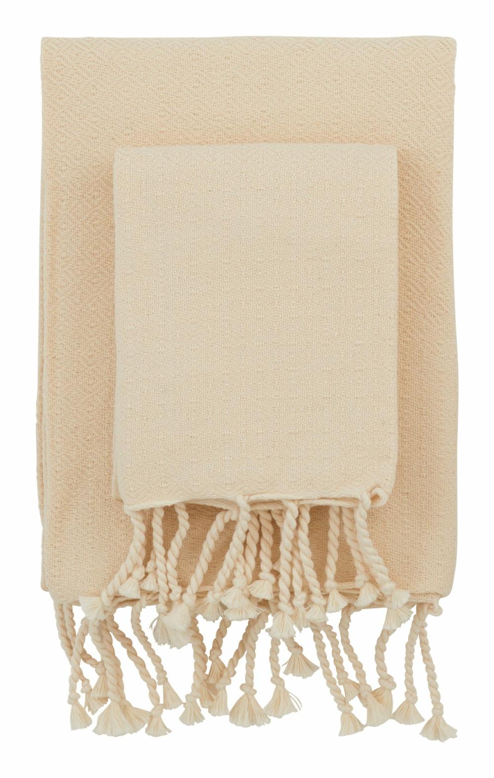 Hammam Cream Diamond Towels  |  Candles & Bath