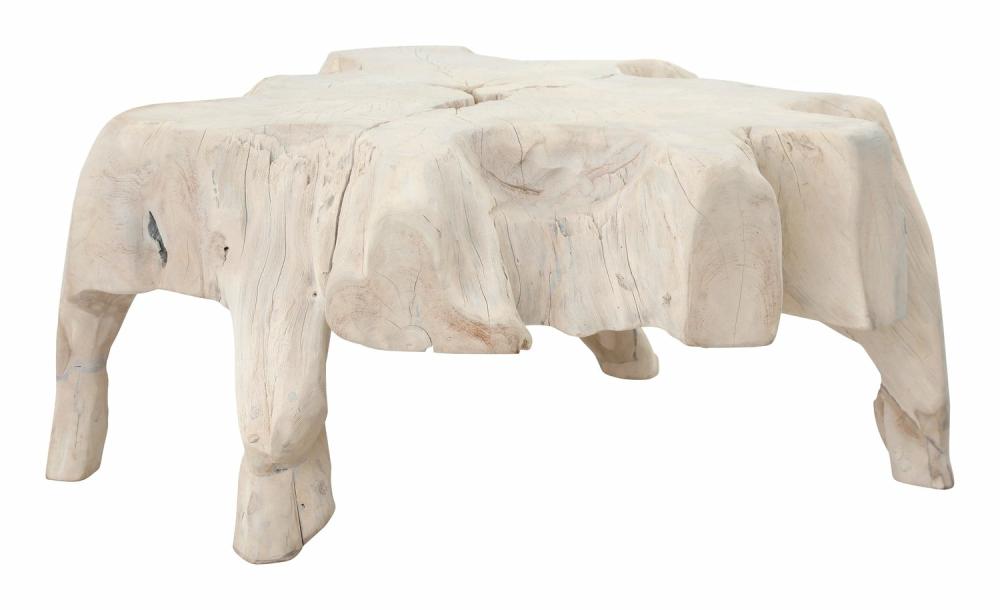 Large Bleached Teak Root Coffee Table  |  Tables