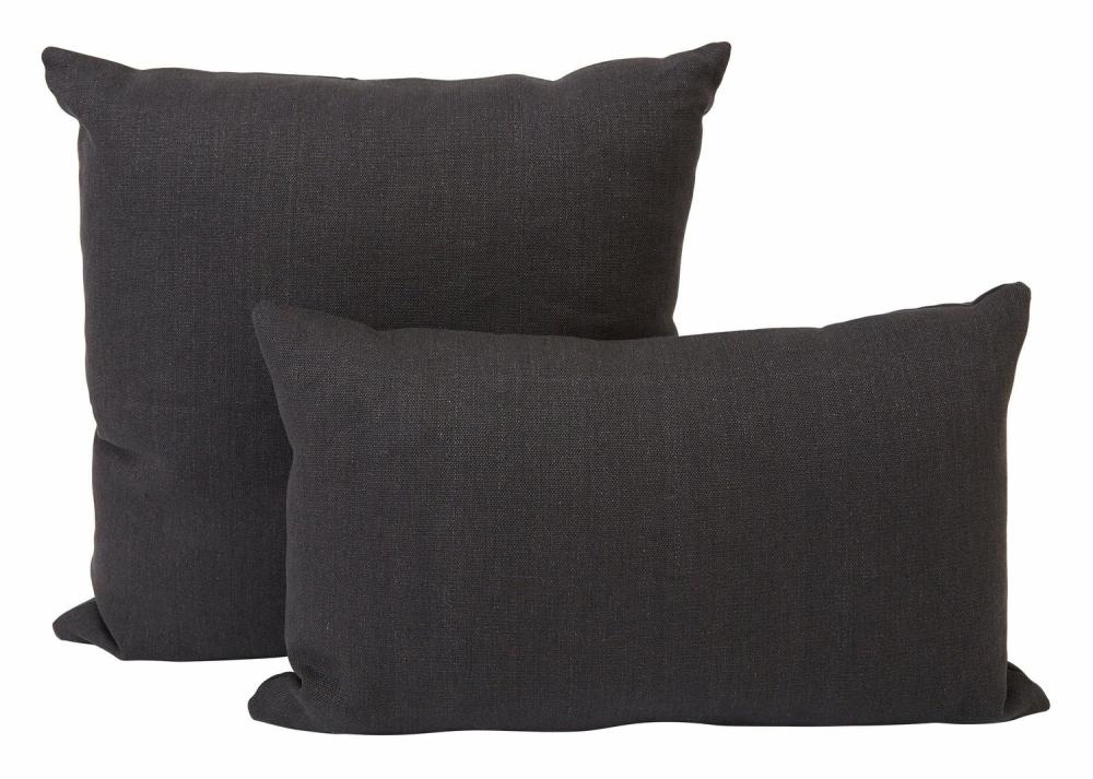 Linen Charcoal Pillows  |  Pillows