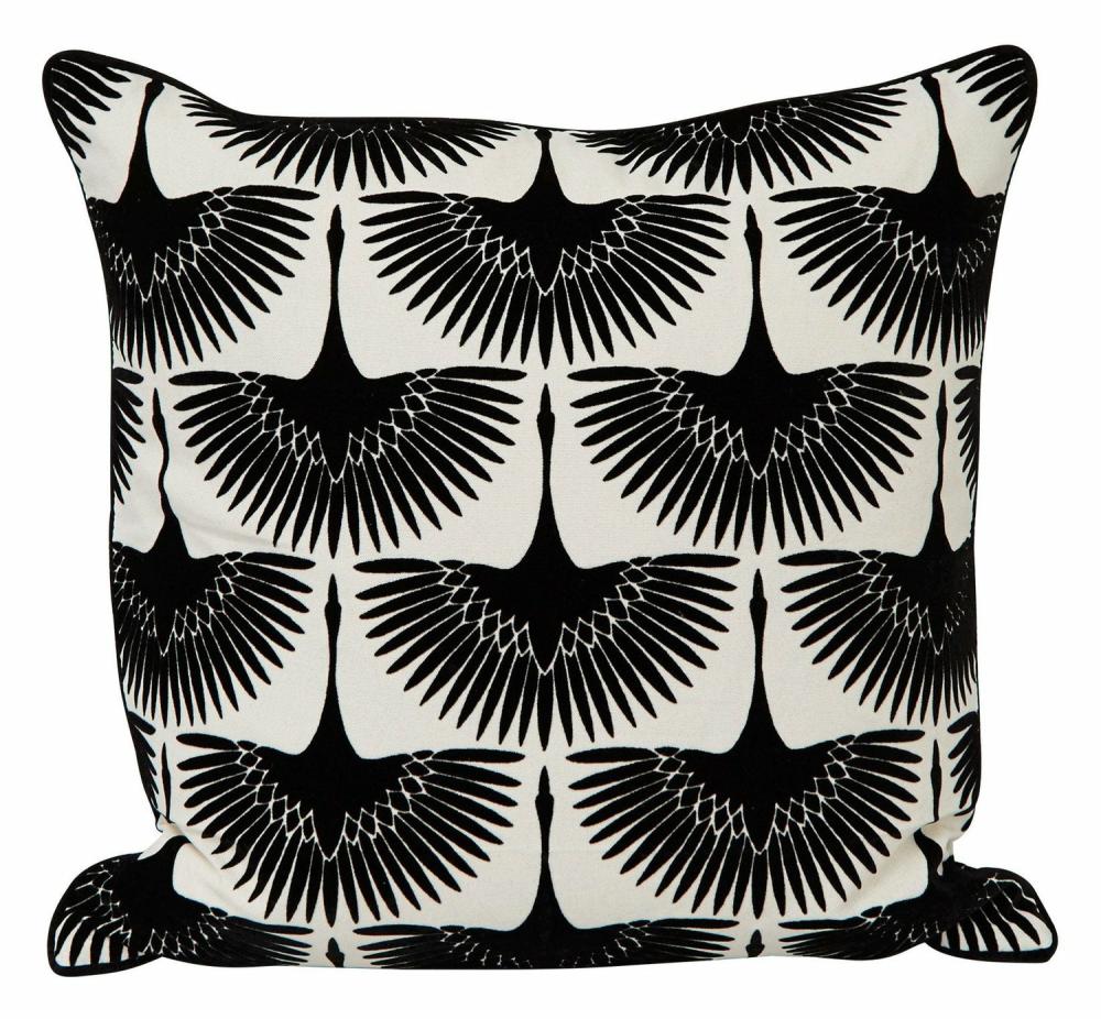 Onyx Bird Pillow  |  Pillows