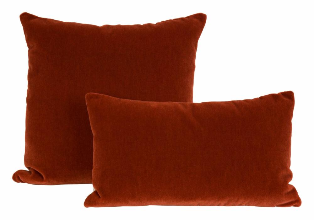 Persimmon Mohair Pillows  |  Pillows