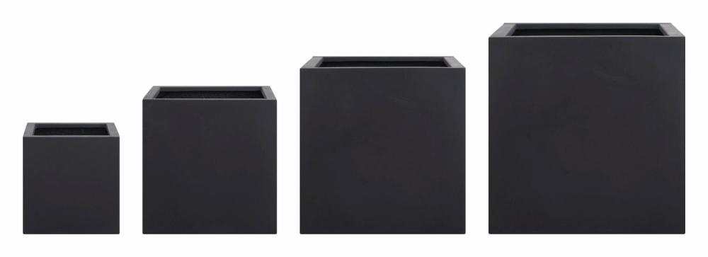 Terrazzolite Black Cube Planters  |  Pots & Planters